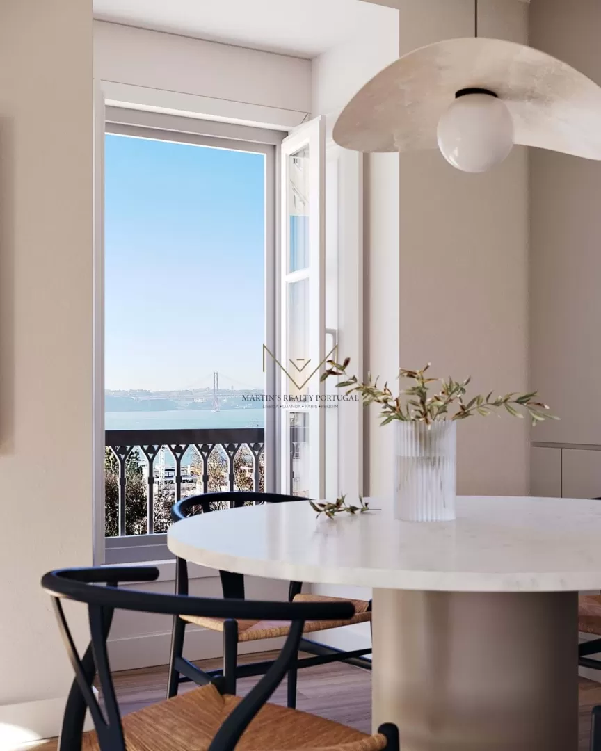 Apartamentos T3 Exclusivos com Vista Rio no Coração de Lisboa